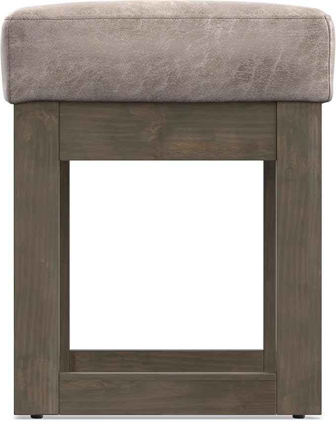 SIMPLIHOME Milltown Small Ottoman Bench