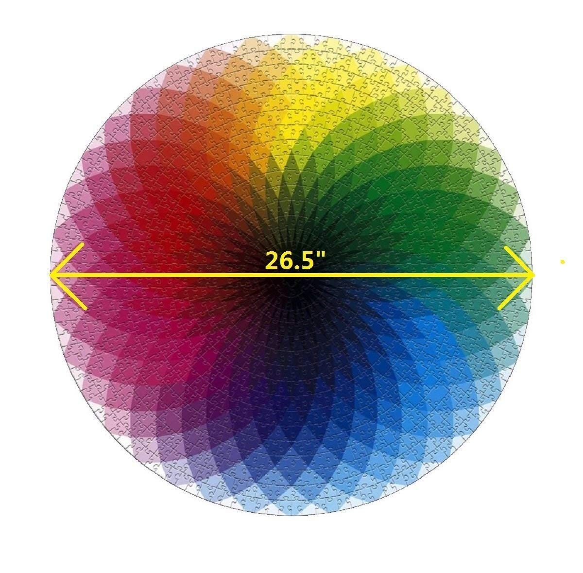 LRRH 1000 PCS Rainbow Palette Jigsaw Puzzle Intellectual Game for Adults and Kids