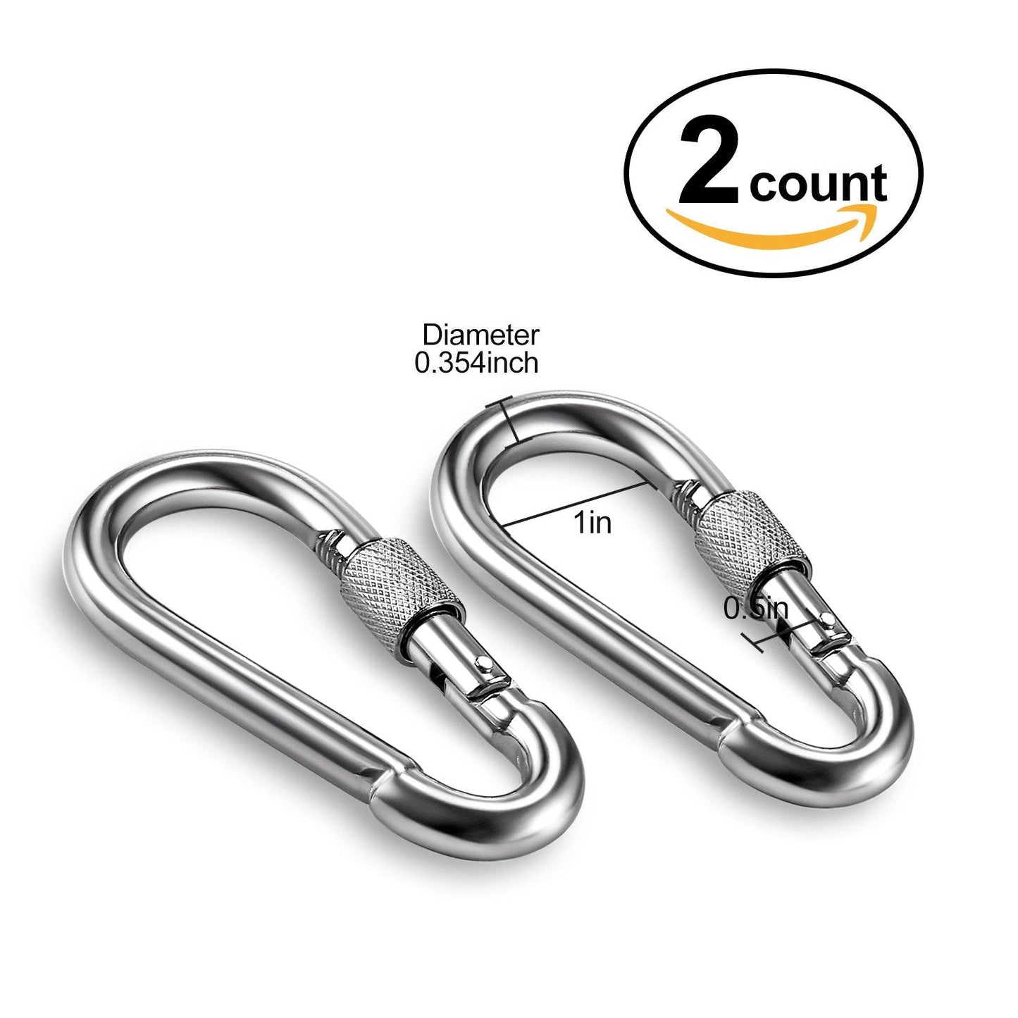 MDAIRC Safety Rotational Device, Aluminum Alloy Double-Ball Bearing Swivel, Holds Up 8500+ Lbs, Minimum Breaking Strength 40 kN, Spins & Rotates 360° for Smooth Rope Climbing, Hiking & Exercise