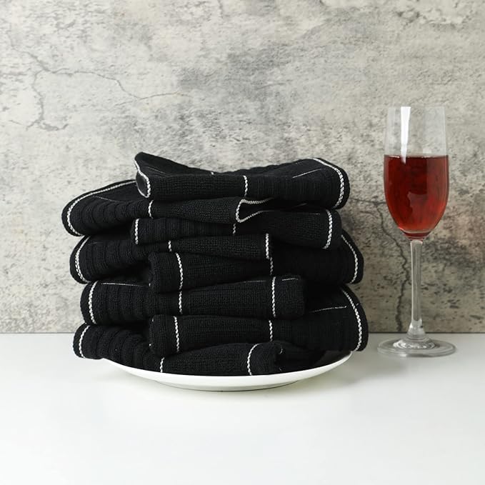 Glynniss Kitchen Towels and Dishcloths Set, Absorbent Dish Towels and Dish