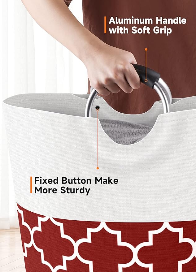 Large Laundry Basket Laundry Hamper Bag Washing Bin Clothes Bag Collapsible Tall