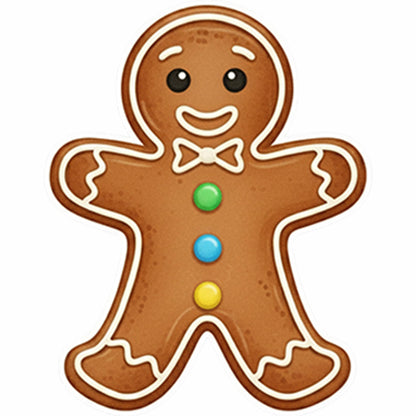Christmas Gingerbread Man Ginger Bread Classic Yard Sign for Home Decor and Lawn Decoration With Stakes, Green Merry Christmas Sign Tree Cookie (Brown)