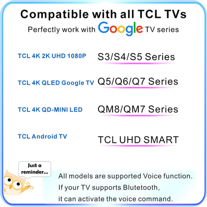 Universal Smart Remote Compatible with Hisense TV Remote Control Replacement 2025-2015, Voice, Bluetooth, Hisense Google, Android, Laser, Canvas TVs, 4K UHD, HD, Mini-LED, ULED