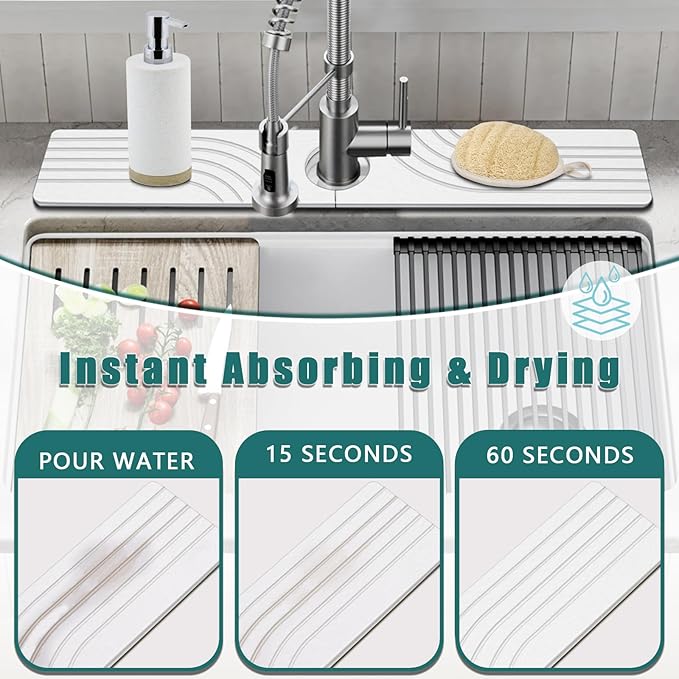 Kitchen Sink Diatomite Splash Guard