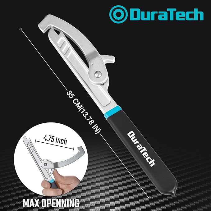 DURATECH Sink Strainer Lock Nut Wrench, Adjustable up to 4-3⁄4" Capacity