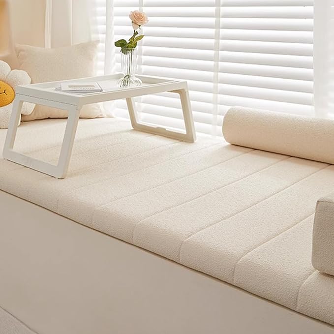 Custom Bay Window Cushion, Splash-Proof Window Seat Cushions Indoor, Customized