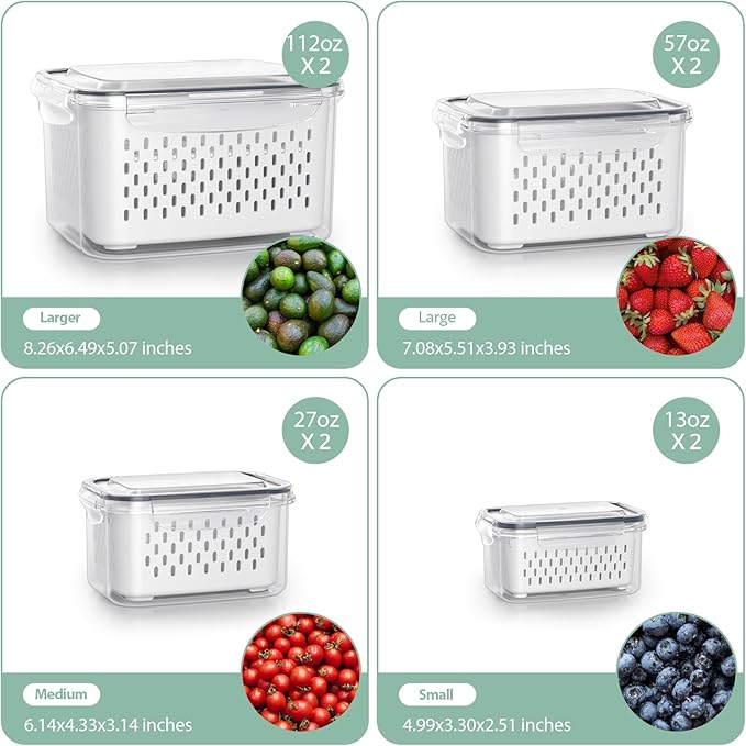 Fruit Storage Containers for Fridge