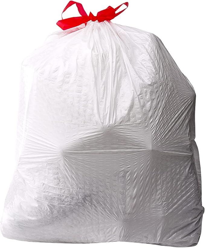 Amazon Basics Flextra Tall Kitchen Drawstring Trash Bags, 13 Gallon,