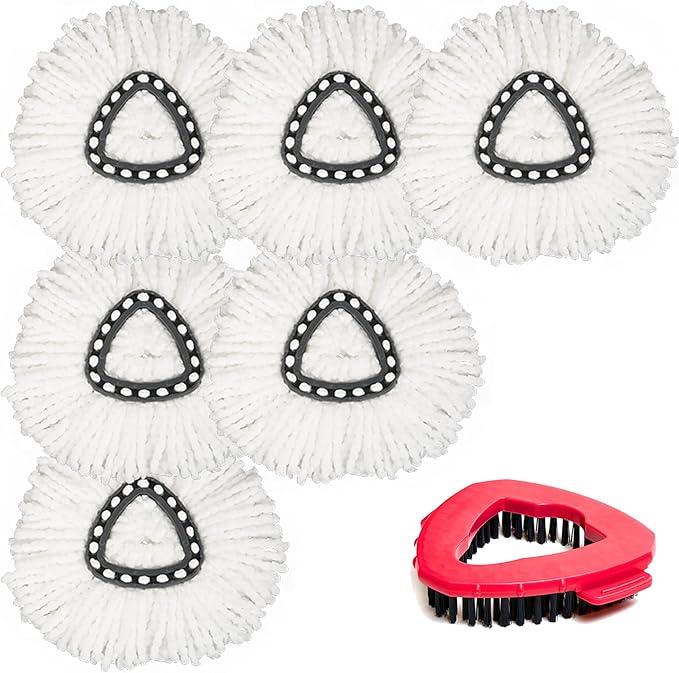 7 Pack Mop Head Replacement for O Cedar: Spin Mop Refill Compatible
