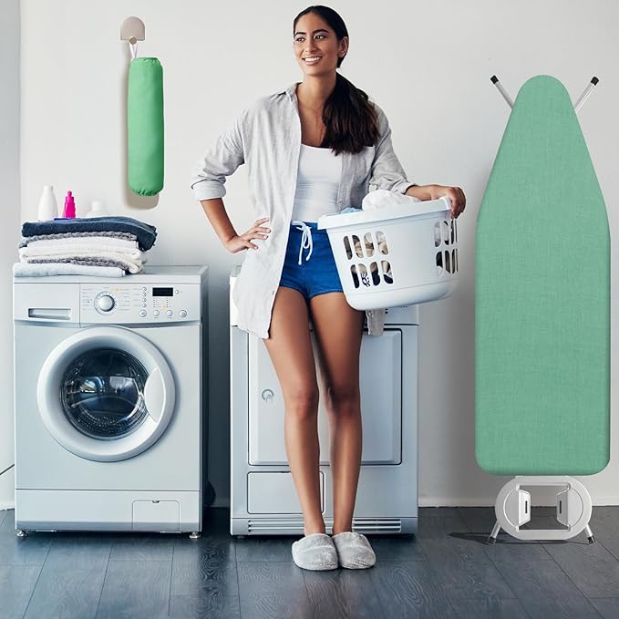 BNDX Ironing Board Cover and Pad 18" x 49" – Waterproof, Stain-Resistant