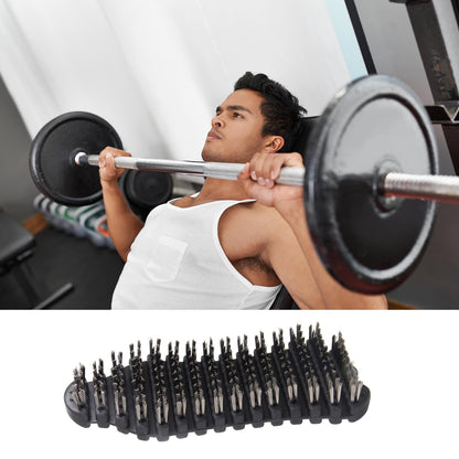 KIBBEH 2 Pack Barbell Cleaning Brush Kit, Nylon and Wire Barbell Brush for Cleaning Weighted Bars, Cleaning Supplies Stiff Brush for Strength Training Bars, Barbell, Dumbbells, Weight Trays