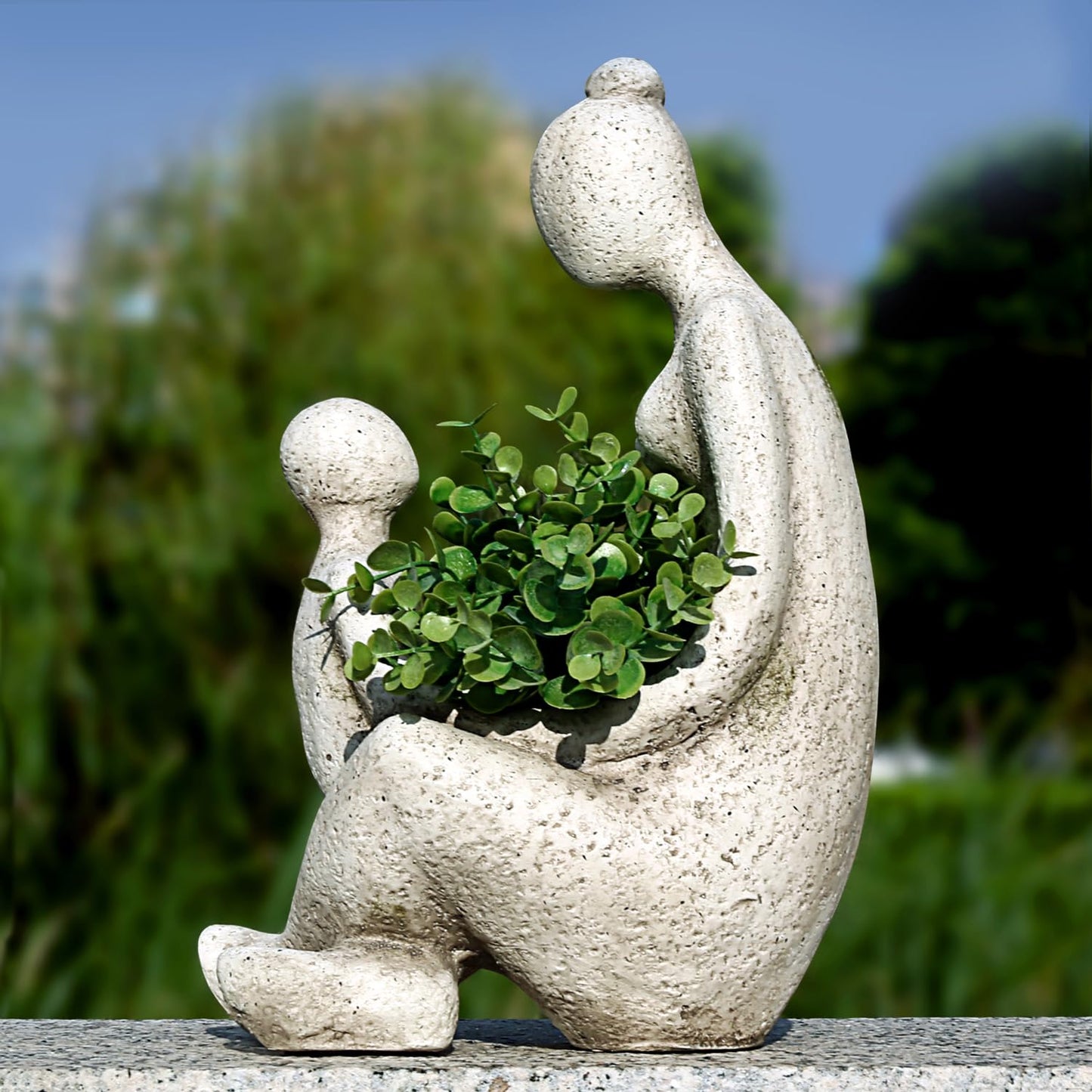 Aclema Unique Planters for Indoor Outdoor Plants Head Face Planter Pot Large Succulent Planters Flower Vase with Drainage Hole Grandmas Love