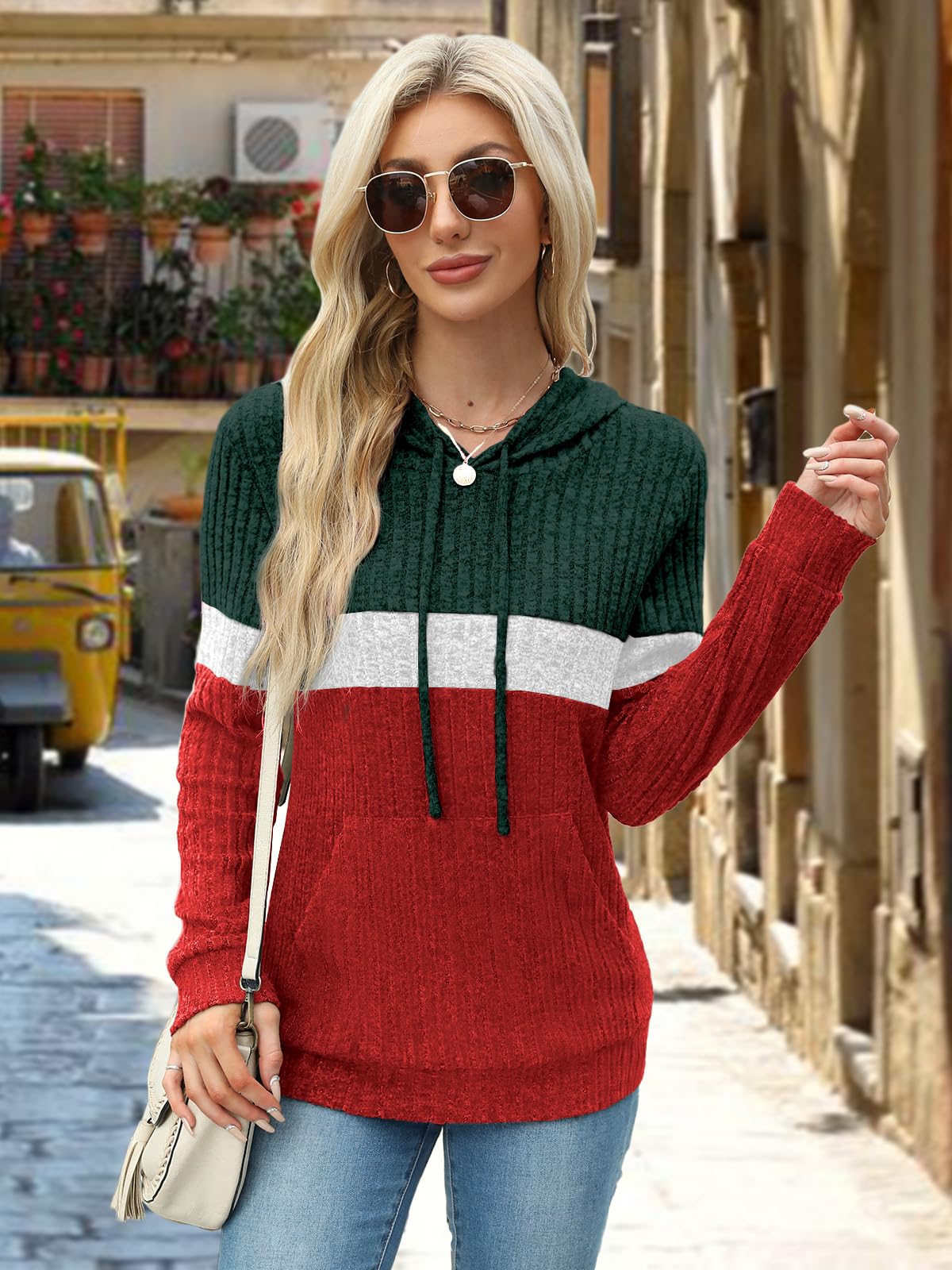 Womens Early Fall Fashion Clothing 2025 Halloween Costumes Christmas Sweaters Long Sleeve Shirts for Women Blouses Boho Tops Cowboy Chic Trendy Hoodies Crewneck Sweatshirt Xmas Trio Large