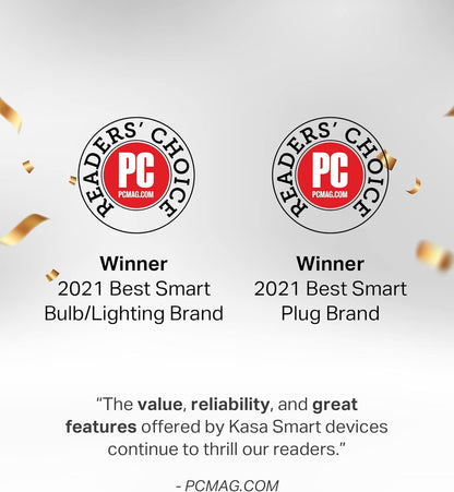 Kasa Smart Plug Power Strip KP303, Surge Protector with 3 Individually Controlled Smart Outlets and 2 USB Ports, Works with Alexa & Google Home, No Hub Required , White