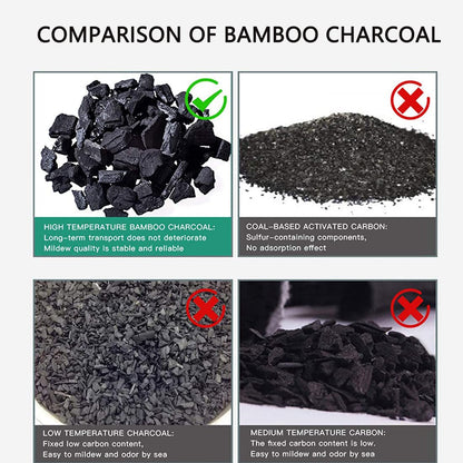 Charcoal Bags, Bamboo Bag 4 pack, 4x200g Air Purifier And deodorize, Charcoal Air Purifying Bags