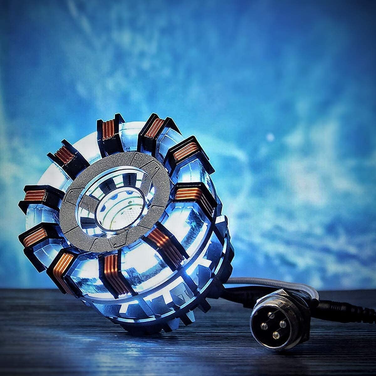 Euvdora 1:1 DIY Model Iron Man Arc Reactor MK2 LED Light Tony Stark Heart Chest Lamp Handmade Toys