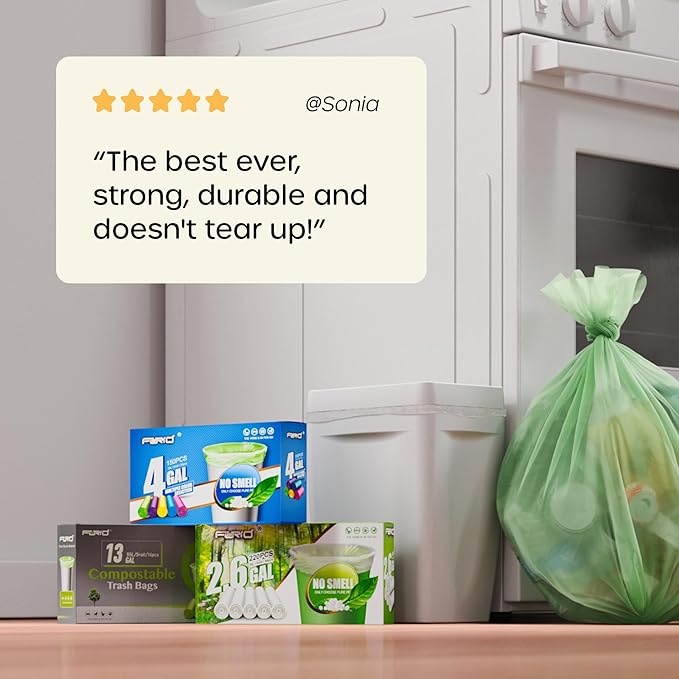 FORID Small Bathroom Trash Bags