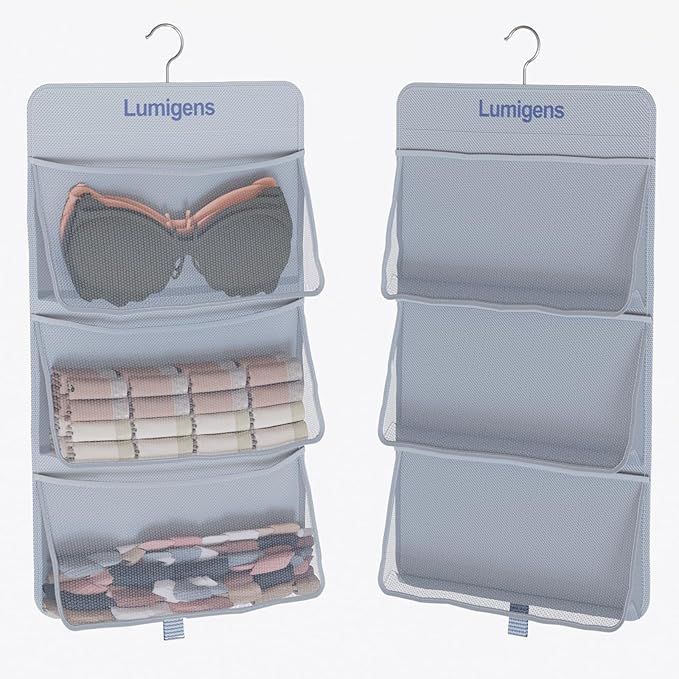 Sock & Underwear Storage Organizer, Hanging Closet Organizer