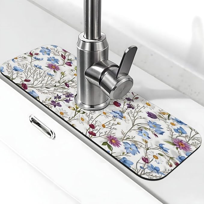 Garden Kitchen sink faucet pad, strong water absorption, anti slip, very