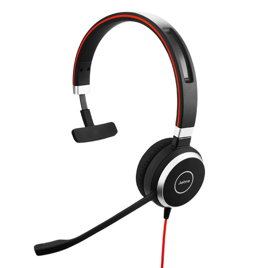 Jabra Evolve 40 UC Professional Wired Headset, Mono – Telephone Headset for Greater Productivity, Superior Sound for Calls and Music, 3.5mm Jack/USB Connection, All-Day Comfort Design, UC Optimized