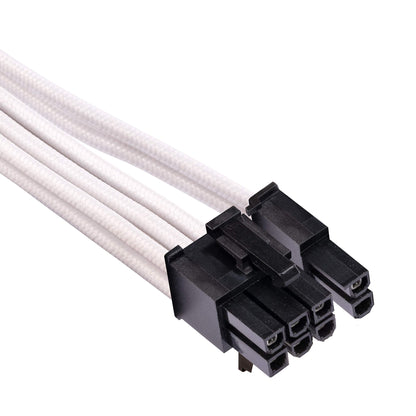 Corsair CP-8920217 Premium Individually Sleeved PSU Cables Starter Kit – Black, 2 Year Warranty, White