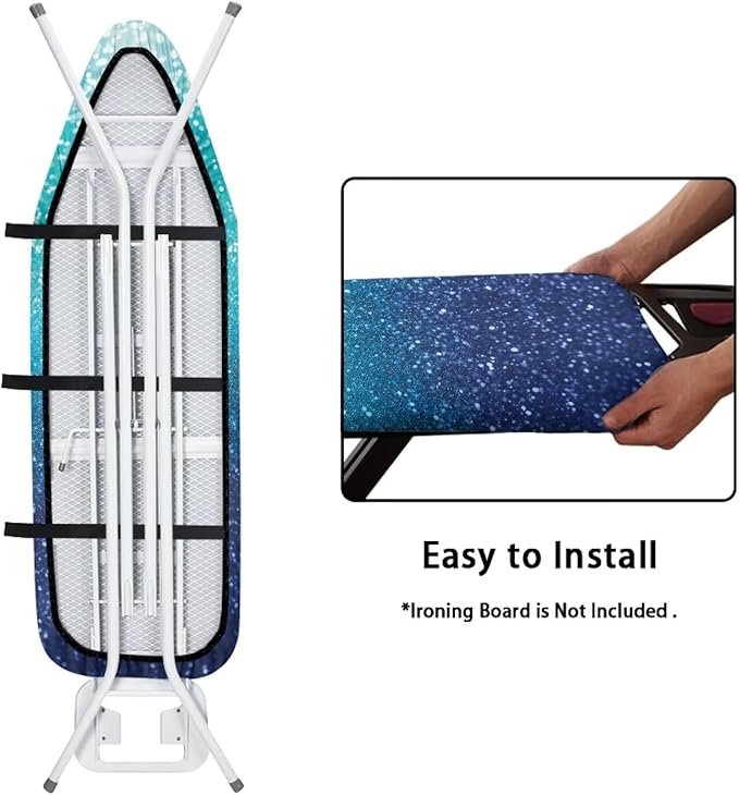 Iron Board Cover Anti-Burning Heat Insulation Blue Shine Ironing Board