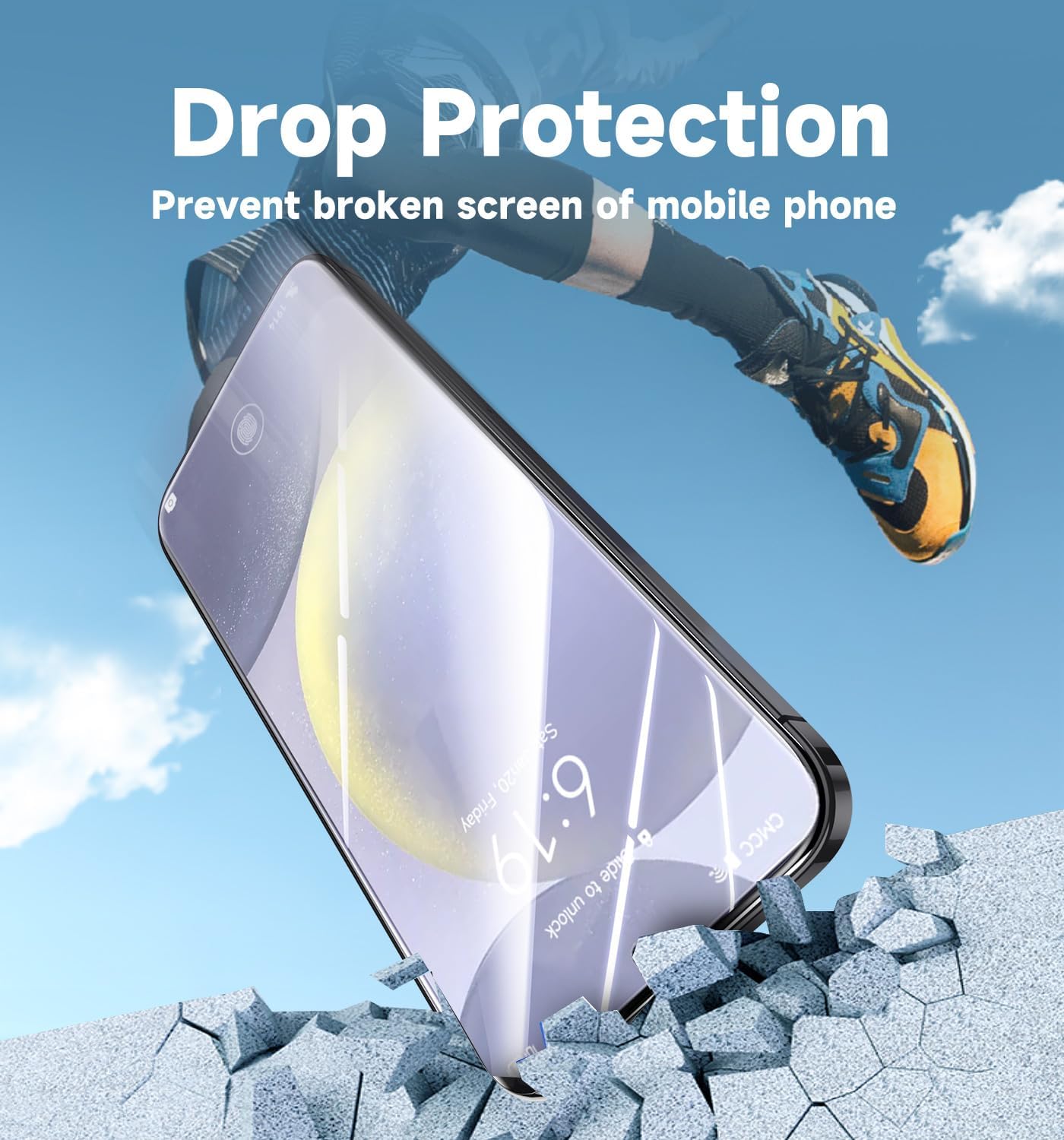 MAGIC JOHN 2 Pack for Samsung Galaxy S24 Plus/ S24+ (6.7 inch) Tempered Glass Screen Protector, Auto Dust-Elimination Installation, Bubble Free, HD Clear, Shock-Resistant