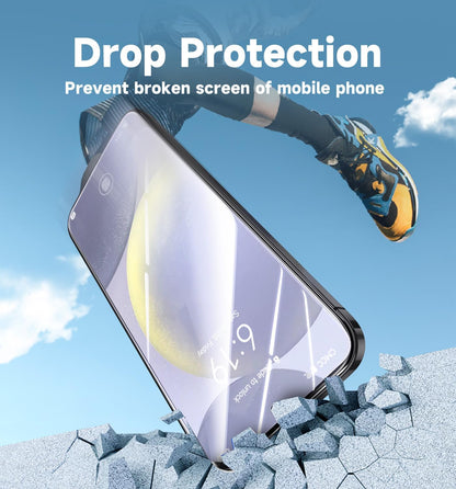 MAGIC JOHN 2 Pack for Samsung Galaxy S24 Plus/ S24+ (6.7 inch) Tempered Glass Screen Protector, Auto Dust-Elimination Installation, Bubble Free, HD Clear, Shock-Resistant