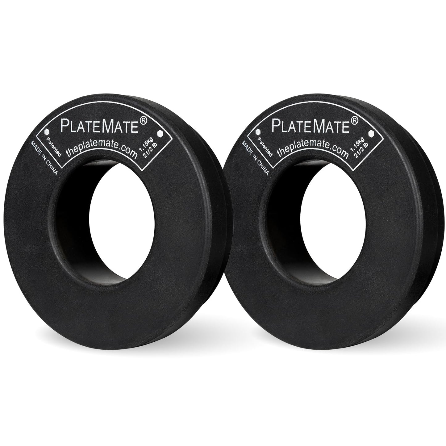 PlateMate Microload Pair 2 1/2 lb. Magnetic Donut Weights (5 lb. Set)