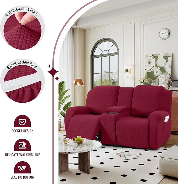 TAOCOCO Loveseat Recliner Cover