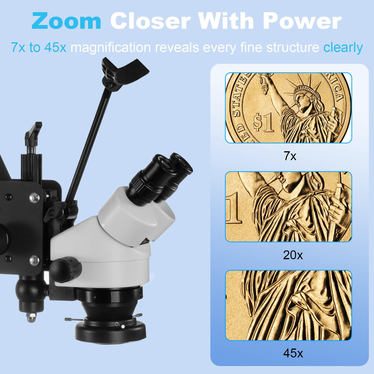 ZQ-1 Jewelry Microscope with 4in Ball Vise