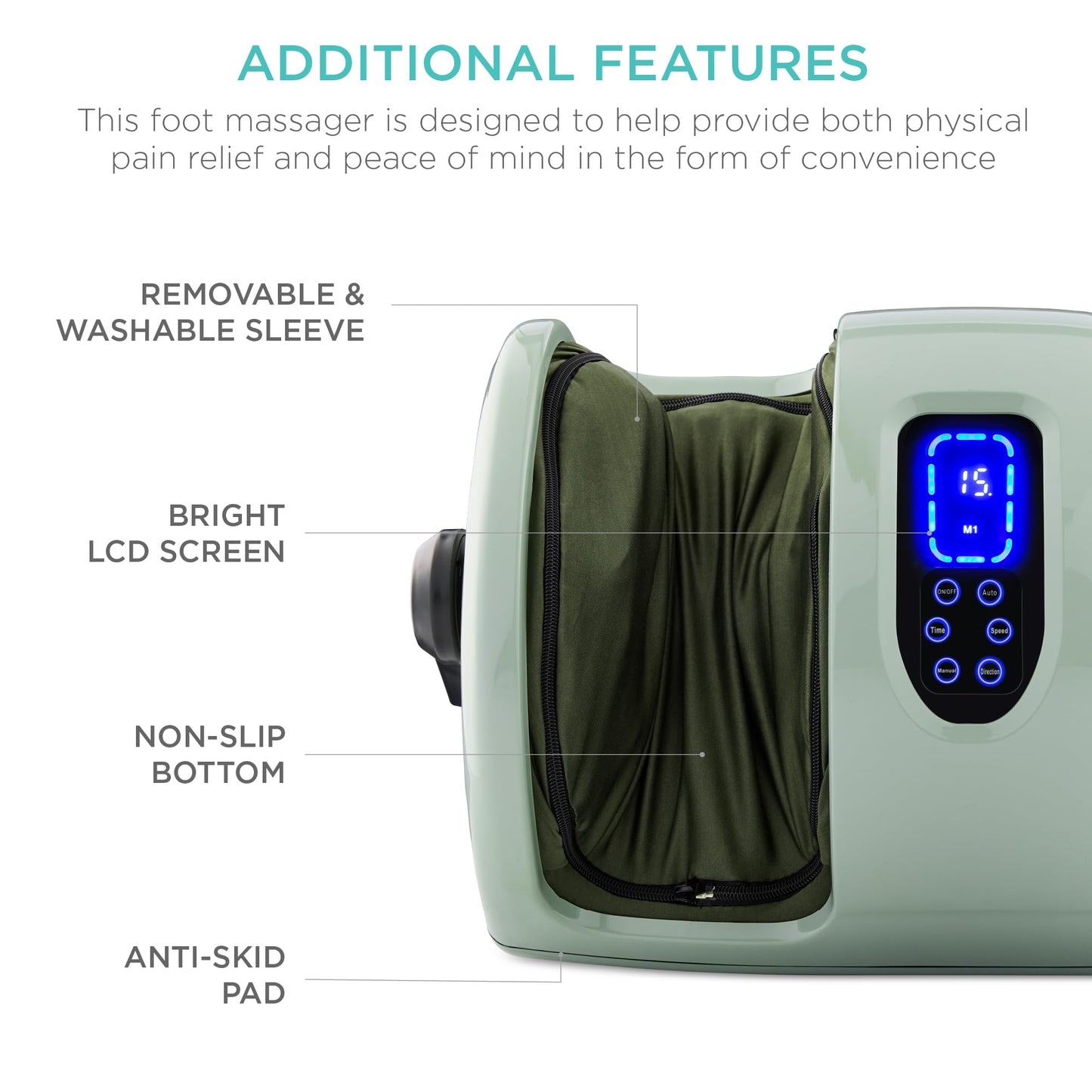 Best Choice Products Heated Shiatsu Foot Massager for Pain Relief, Plantar Fasciitis, Neuropathy, Blood Circulation w/Compact Design - Burgundy