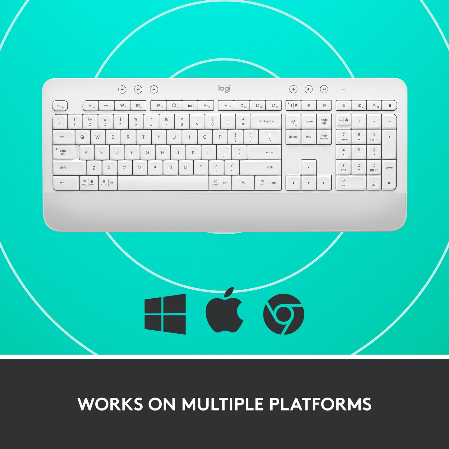 Logitech Signature MK650 Combo for Business, Wireless Mouse and Keyboard, Logi Bolt, Bluetooth, SmartWheel, Globally Certified, Windows/Mac/Chrome/Linux - Graphite