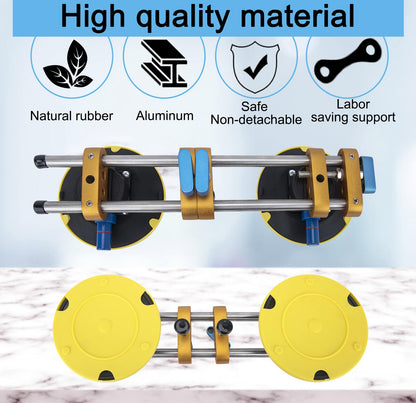 6 Inch Granite Seam Setter Tool, 2-Pack - Countertop Slab Lifter & Leveling System for Quartz, Marble, Natural Stone