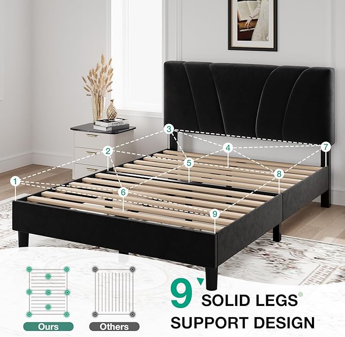 Novilla Queen Bed Frame, Queen Size Bed Frame