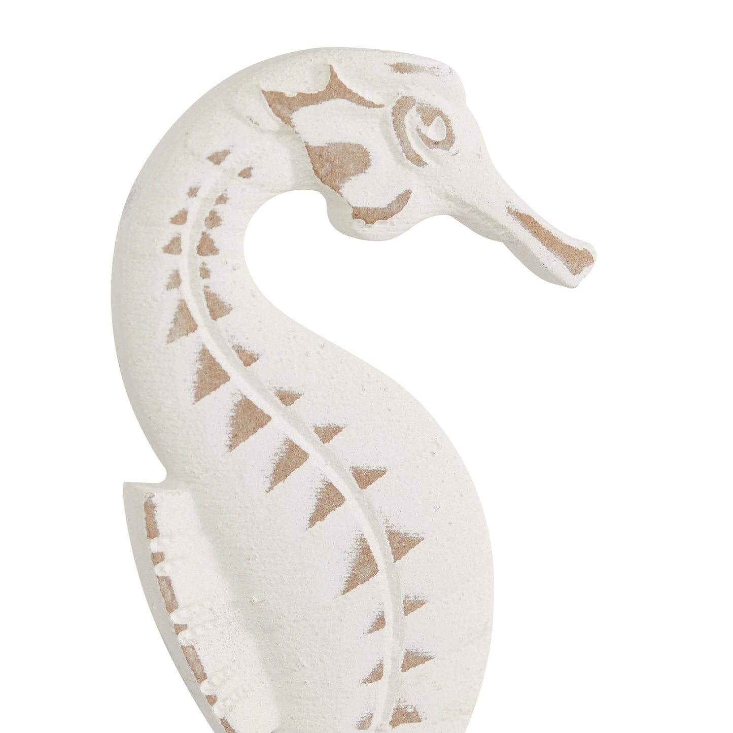 Deco 79 Plastic Sea Life Decorative Sculpture Home Decor Statues, Set of 3 Accent Figurines 13", 13", 13"H, White