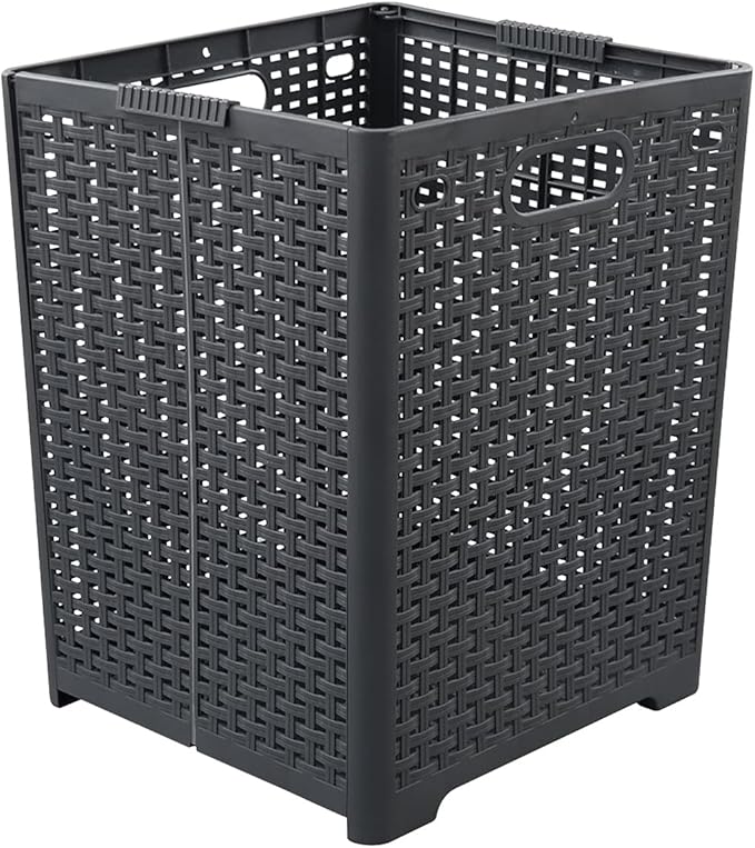 Kekow 1-Pack 42 L Plastic Collapsible Laundry Basket