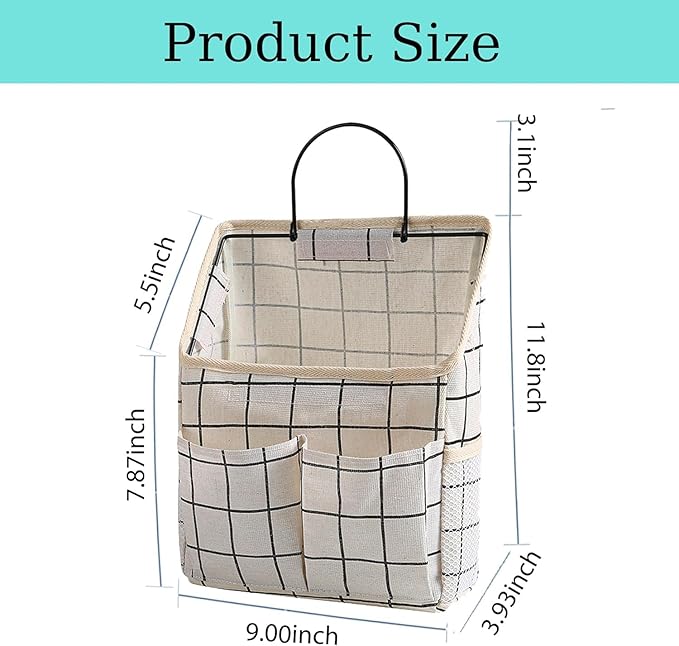 2 Pack Wall Hanging Storage Bags, Organizer