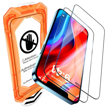 UniqueMe for iPhone 16 Pro Screen Protector - [Military Grade Shatterproof & 9H+ Hardness] Screen Protector 16 Pro Tempered Glass Full Coverage Protection, Easy Installation, 2 Packs