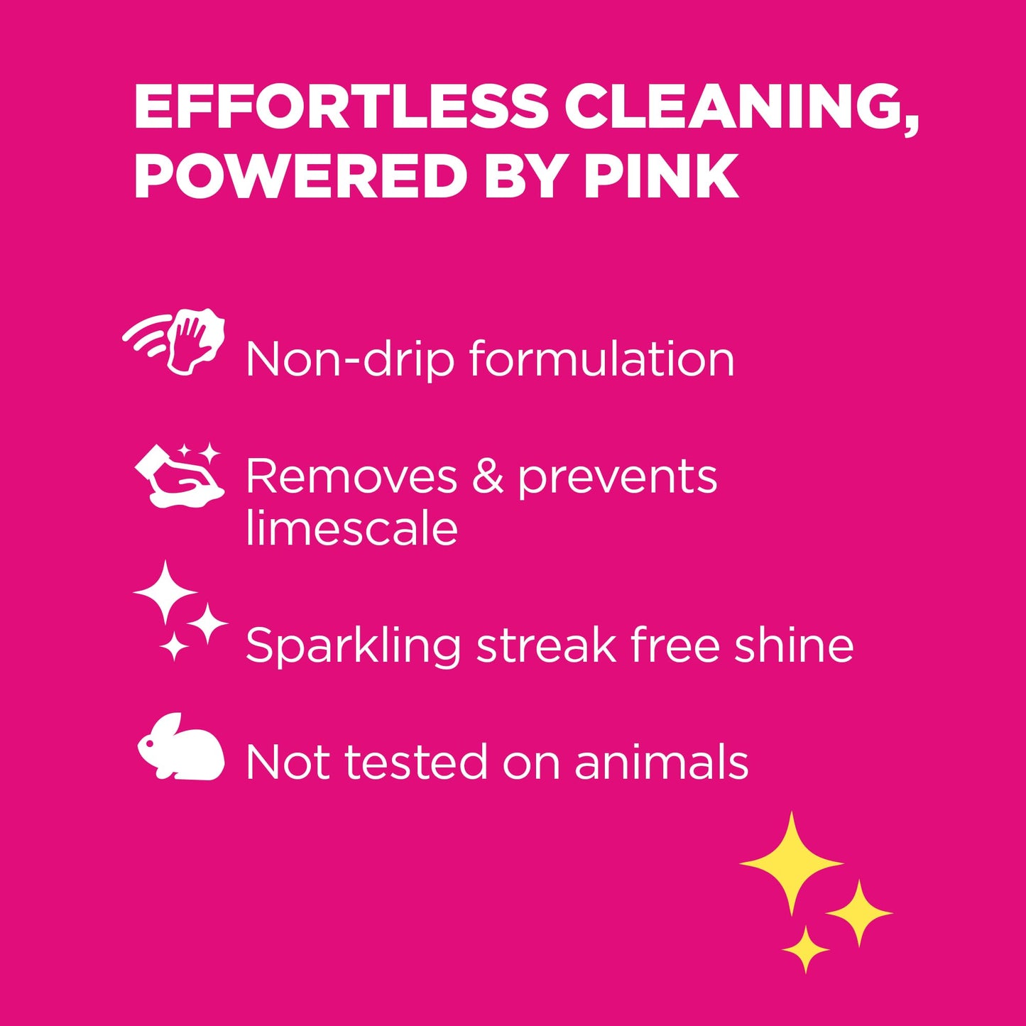 The Pink Stuff Miracle Bathroom Foam Cleaner (750ml) - Vegan Friendly - Spray & Wipe to Clean Dirt, Grime and Limescale in Your Bathroom
