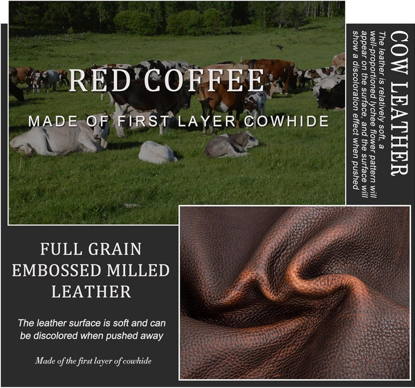 Men's Full Grain Leather Travel Passport Wallet Large Capacity Wristlet Clutch Phone Organizer Purse (Coffee)