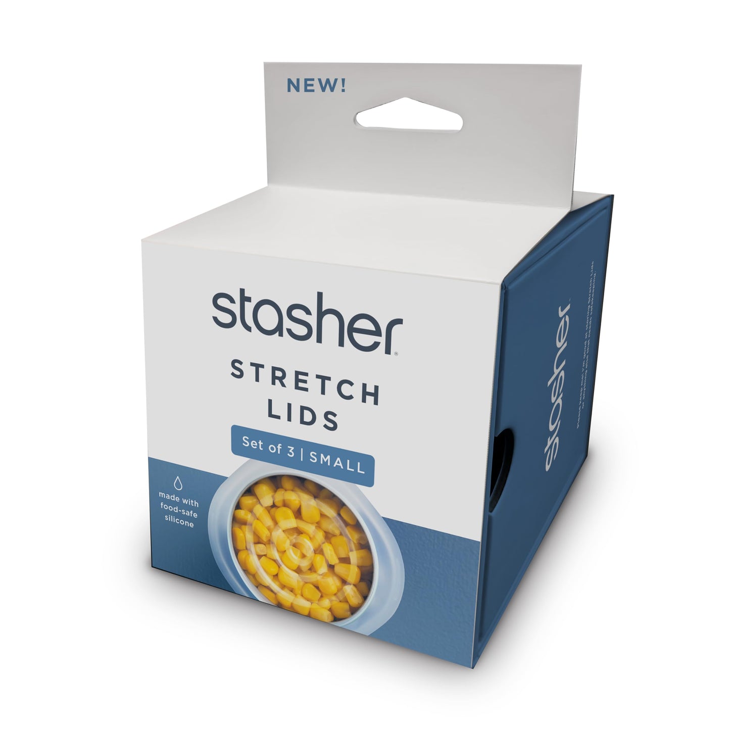 Stasher Premium Reusable Silicone Stretch Lids Variety 4-Pack, Clear, 9, 6.5, 4.5, 2.5, Airtight Seal, Food Container Covers, BPA Free, Leak-free, Dishwasher Safe, Microwave Safe, Eco-Friendly