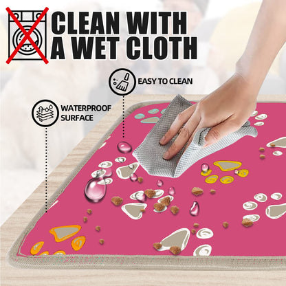 furrybaby Pet Heating Pad, Waterproof Dog Heating Pad Mat for Cat with Durable Anti-Bite Tube Indoor for Puppies Dogs Cats (1 Pack Black, 17 X 17in, Temp Adjustable)