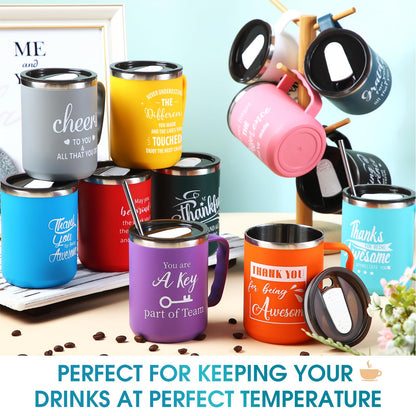 Umigy 36 Pcs Employee Appreciation Coffee Mug Gift Bulk Thank You 17oz Drinking Cup Stainless Steel Insulated Travel Tumbler Graduation Thank You Gifts for Nurse Women Teacher Coworker Staff