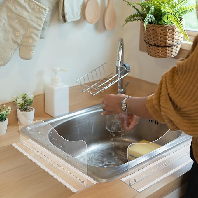 Beautyflier Splash Guard for Kitchen Sink Area Placed, Premium Kitchen Sink