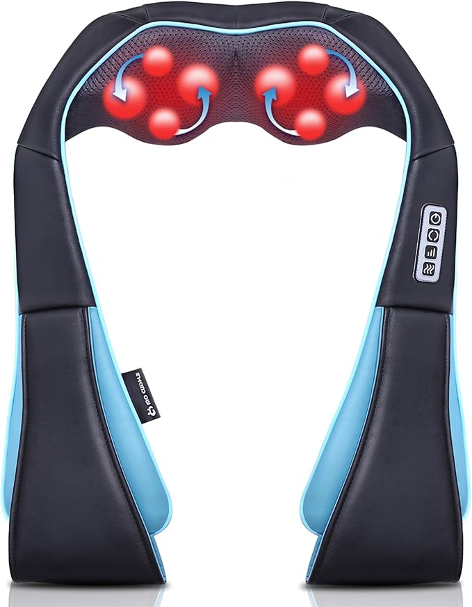 Mo Cuishle Shiatsu Neck Massager for Pain Relief – Deep Kneading Back Shoulder Massage with Heat – Ideal for Valentine’s Day, Christmas, Mother's Day, Father's Day, Gifts for Men Women Mom Dad Her Him