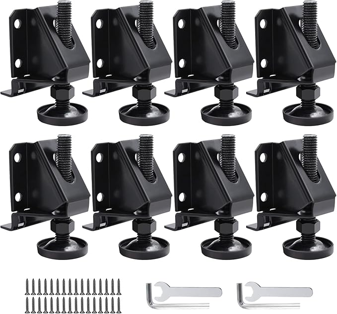 DkOvn 8 Pack Heavy Duty Furniture Leg Levelers, Leveling Feet