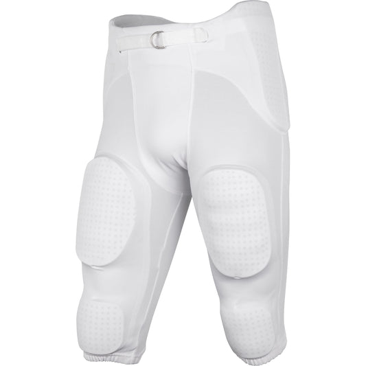 CHAMPRO Boys' Safety Integrated Football Practice Pant with Built-in Pads White