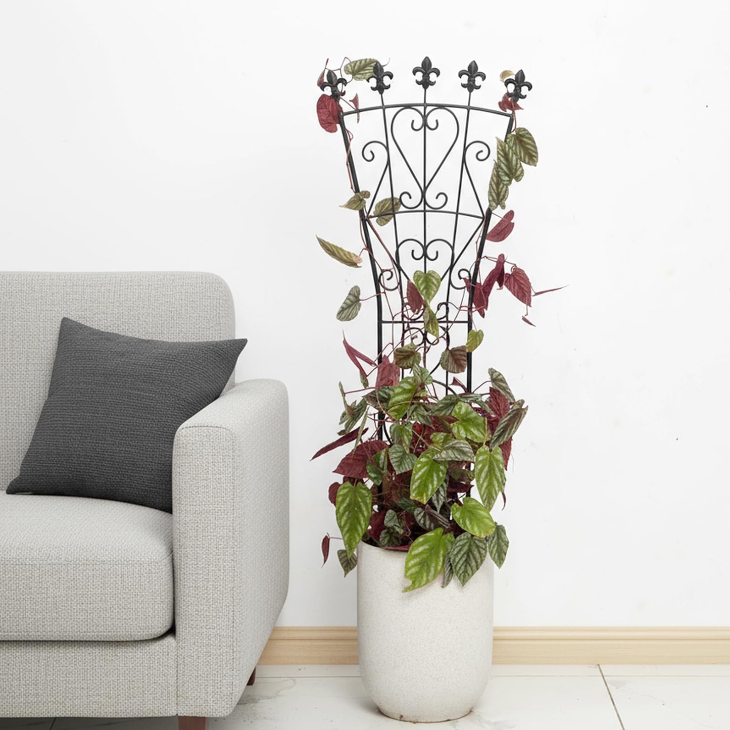 GOOOXIM Heavy Duty Indoor Trellis for Climbing Plants Set of 3 – 31x12 Inches Premium Iron Plant Support for Garden, Balcony, and Indoor Spaces – Perfect for Monstera and Other Houseplants