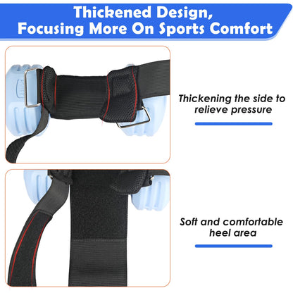 2Pcs Dumbbell Foot Attachment, Adjustable Thickening Monkey Feet Dumbbell Attachment Straps Tibialis Trainer and Heel, Padded Ankle Weight Strap for Leg Workouts Extensions – Hip Flexors, Shin Splints